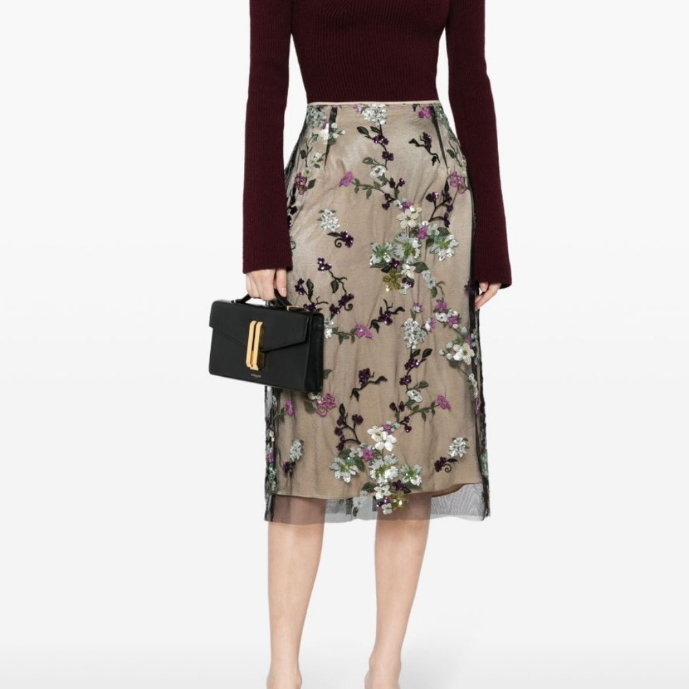 VINCE Begonia Sequin Skirt NWT - Picture 3 of 12